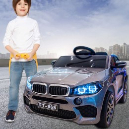 Детский электромобиль BMW X6 968(AM-121), Серый (360T)