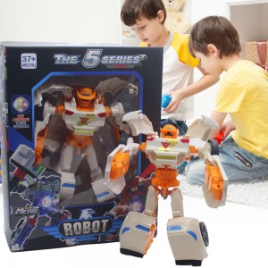 Робот-трансформер "Tobot 5 серия", Оранжево-белый