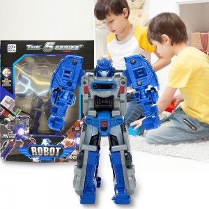 Робот-трансформер "Tobot 5 серія", Синьо-сірий