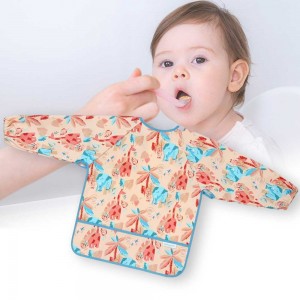Нагрудник з довгим рукавом BabyOno 1477/01 від 2 років, 85 см x 42 см, Джунглі (SB)