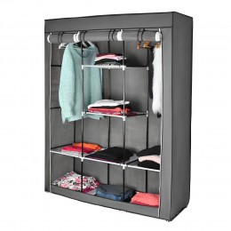 Cкладна тканинна шафа Storage Wardrobe 88130, Сірий