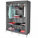 Складной тканевый шкаф Storage Wardrobe 88130, Серый