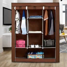 Cкладна тканинна шафа Storage Wardrobe 88130, Коричневий