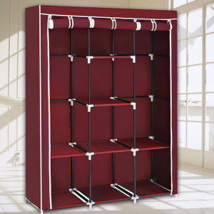 Складна тканинна шафа Storage Wardrobe 28130, Бордовий