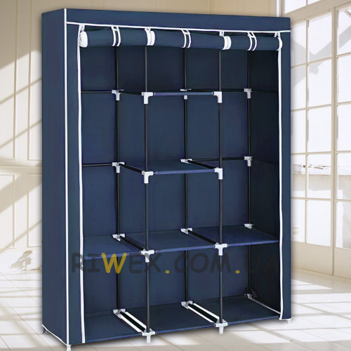 Складной тканевый шкаф Storage Wardrobe 28130, Синий