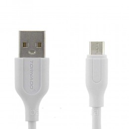 Кабель Tornado Micro USB 1,2м, Белый