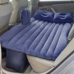 Надувная автокровать, автомобильный матрас на заднее сиденье с подушками Car mattress, Синий (626)