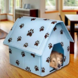 Домик для собак и кошек Portable Dog House Будка, Синий