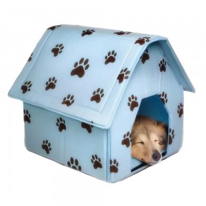 Будиночок для собак та кішок Portable Dog House Будка, Синій