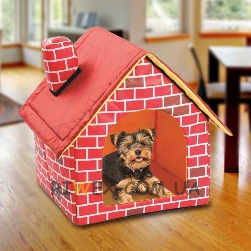 Будиночок для собак та кішок Portable Dog House Будка, Червоний