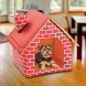 Будиночок для собак та кішок Portable Dog House Будка, Червоний