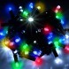 Новогодняя гирлянда XMAS нить 500 LED черный провод 32 метра, Мультицвет (2024)