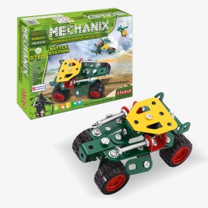 Металлический конструктор "MECHANIX" Военные, 95 элм./9 моделей (SB)