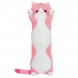 М'яка іграшка-подушка Довгий Кіт-обіймашка 110 см, Рожевий (237)