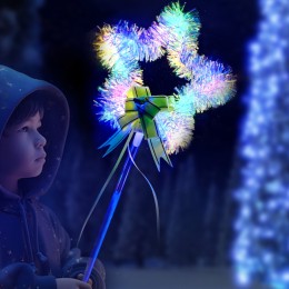 Чарівна новорічна паличка для дитини, що світиться, Зірка