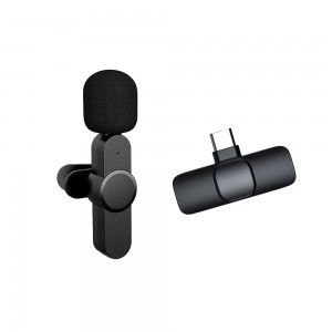Бездротовий мікрофон петличка K8 Wireless Microphone Type-C, Чорний (205)