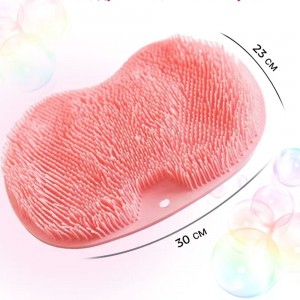 Силиконовая мочалка-щетка для душа Чистюля LY-379 на присосках, Розовый (205) Силиконовая мочалка-щетка для душа Чистюля LY-379 на присосках, Розовый (205)