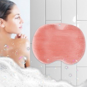 Силиконовая мочалка-щетка для душа Чистюля LY-379 на присосках, Розовый (205) Силиконовая мочалка-щетка для душа Чистюля LY-379 на присосках, Розовый (205)