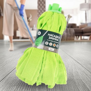 Насадка для швабри Eco Fabric EF-0160-MB МОП СПІДНИЧКА зі смужок мікрофібри 160г, Зелений (DRK) Насадка для швабри Eco Fabric EF-0160-MB МОП СПІДНИЧКА зі смужок мікрофібри 160г, Зелений (DRK)