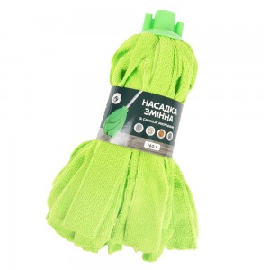 Насадка для швабри Eco Fabric EF-0160-MB МОП СПІДНИЧКА зі смужок мікрофібри 160г, Зелений (DRK) Насадка для швабри Eco Fabric EF-0160-MB МОП СПІДНИЧКА зі смужок мікрофібри 160г, Зелений (DRK)