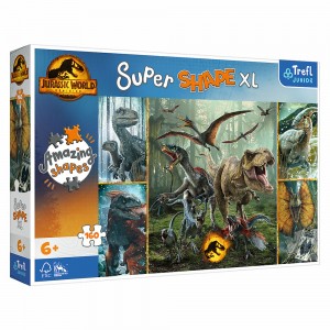 Пазли Trefl Супер форми XL Jurrasic world 50026 Незвичайні динозаври, 160 ел (SB)