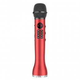 Беспроводной вокальный микрофон для караоке L-598, с USB, Красный (205)