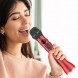 Беспроводной вокальный микрофон для караоке L-598, с USB, Красный (205)