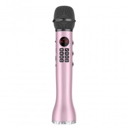 Бездротовий вокальний мікрофон для караоке L-598, з USB, Рожевий (205)