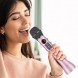 Беспроводной вокальный микрофон для караоке L-598, с USB, Розовый (205)