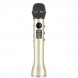 Бездротовий вокальний мікрофон для караоке L-598, з USB, Золотий (205)