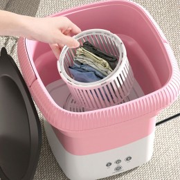 Складана силіконова пральна машинка MAXTOP MP-550, Рожева (HA-550)