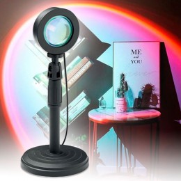 Лампа Закат для съемки фотосессий и тик ток, RGBW 16 цветов, с пультом (прозрачная линза)