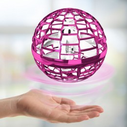 Летающий светящийся шарик FlyNova PRO Flying spinner, Розовый (В)