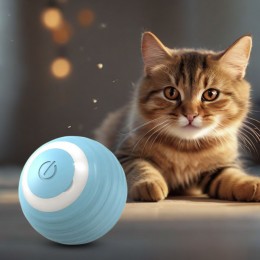 Интерактивная игрушка MAG-687 мячик для кошек Pet Gravity, Голубой (219)