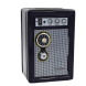 Скарбничка сейф металевий з ключем радіо-ретро Metal Safe Radio, Чорний (626)