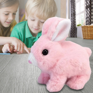 Інтерактивна іграшка Pitter patter pets Кролик: звук, світиться, грає музика, Рожевий (626)