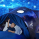 Ігровий тент намет для дитячого ліжка Dream Tents, Космос (626)