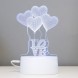 Світильник 3D Desk Lamp Серця кульки Love, тепле світіння, USB (205)