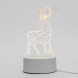 Світильник 3D Desk Lamp Олень, тепле світіння, USB (205)