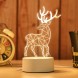 Світильник 3D Desk Lamp Олень, тепле світіння, USB (205)