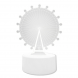 Светильник 3D Desk Lamp Колесо обозрения, теплое свечение, USB (205)