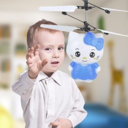 Детская летающая игрушка HELLO KITTY, Голубой (В)