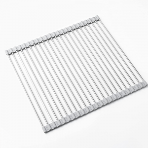 Сушка для посуду на раковину KitchenWare EasyDry 37х22 см, Сіра (HA-359) Сушка для посуду на раковину KitchenWare EasyDry 37х22 см, Сіра (HA-359)