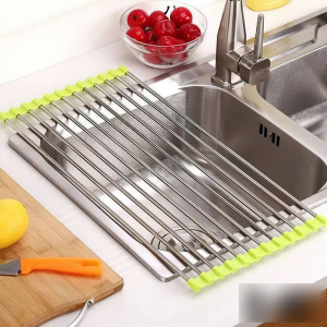 Сушка для посуду на раковину KitchenWare EasyDry 37х22 см, Зелений (HA-359)