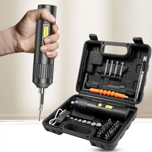 Отвертка аккумуляторная в кейсе + набор инструментов 33 предмета (259)