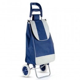 Хозяйственная сумка-тележка кравчучка на колесиках, 95 см, Темно-синий (НА-600)