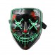 Светящаяся маска Неоновая маска - судный день, Зеленый (626)