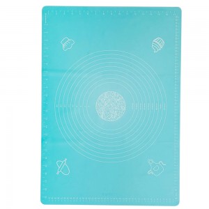 Килимок силіконовий для розкочування тіста і випічки 50х70 см, Бірюзовий (237)