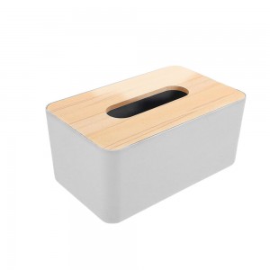 Диспенсер для салфеток пластиковый с бамбуковой крышкой 0483, Белый (222) Диспенсер для салфеток пластиковый с бамбуковой крышкой 0483, Белый (222)