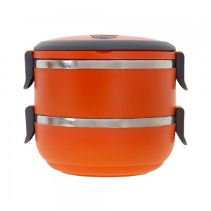 Ланч-бокс на 2 яруси Lunch box 2 layers, Помаранчевий Ланч-бокс на 2 яруси Lunch box 2 layers, Помаранчевий